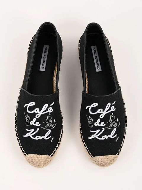Karl Lagerfeld espadryle KAMINI DUO kolor czarny KL81125