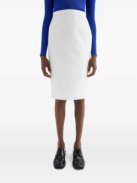 Jil Sander technical faille midi skirt - White - zdjęcie produktu nr 2