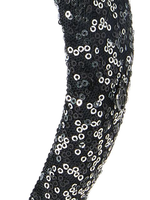 Maison Michel Miwa sequin-embellished headband - Black - zdjęcie produktu nr 2