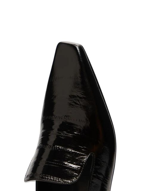 LouLou de Saison Emmet leather loafers - Black