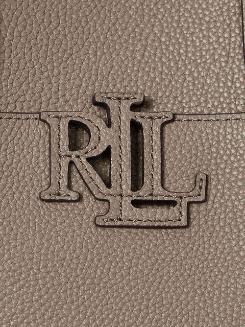 Lauren Ralph Lauren torebka skórzana kolor brązowy 431966760