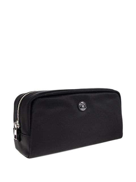 Tory Burch logo zip make-up bag - Black