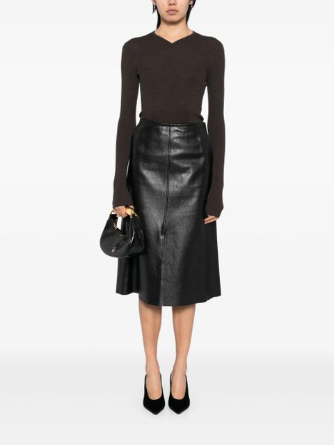 KHAITE Tania top - Brown