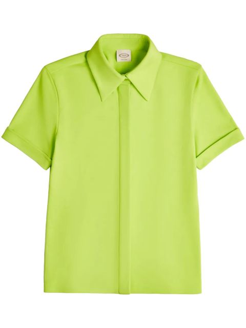 Tod's turn-up cuff polo top - Green - zdjęcie produktu nr 1