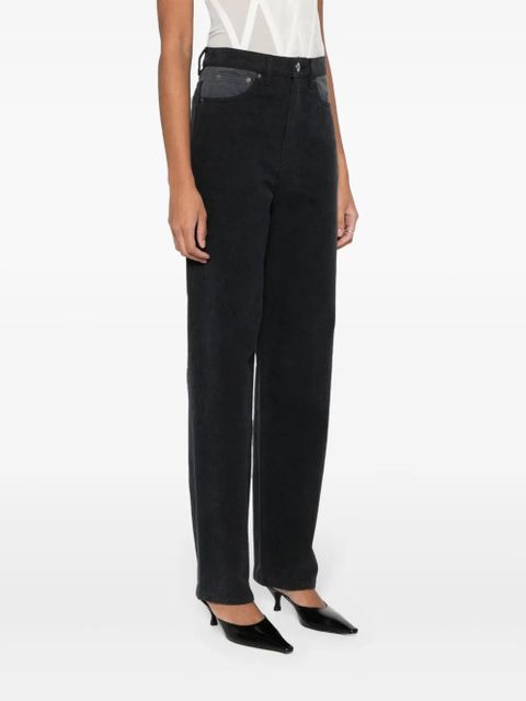 ROTATE BIRGER CHRISTENSEN two-tone tapered jeans - Black