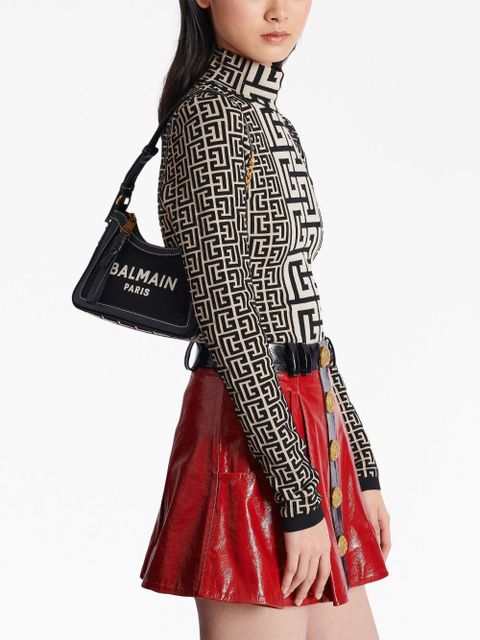 Balmain B-Army logo shoulder bag - Black