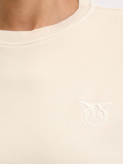 Pinko bluza bawełniana damska kolor beżowy gładka 105510 A2RB