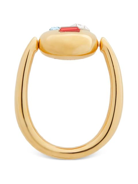 LOEWE crystal-embellished ring - Gold