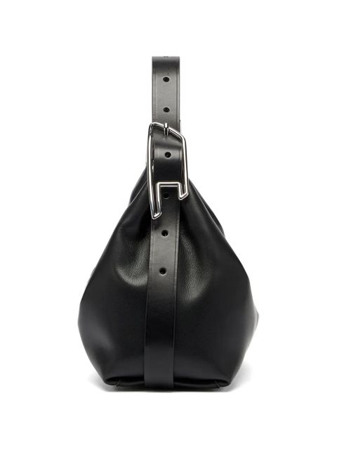 Diesel D-Line buckle-detail shoulder bag - Black