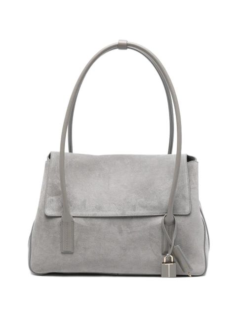 TOM FORD Eclipse padlock suede tote bag - Grey - zdjęcie produktu nr 1