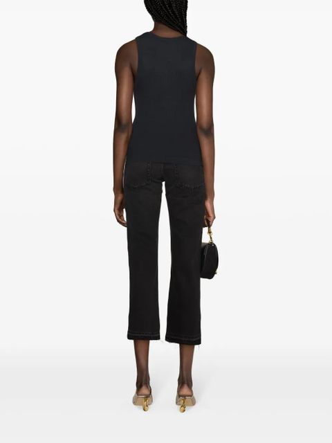 AGOLDE Poppy ribbed-knit tank top - Black