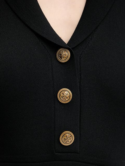 Guess sukienka FELICITY kolor czarny mini dopasowana W5YK29 Z0130