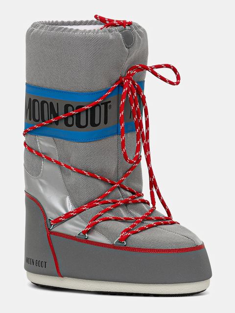 Moon Boot śniegowce MB ICON SPACE RACING kolor szary 80D1403030 HF04 - zdjęcie produktu nr 1