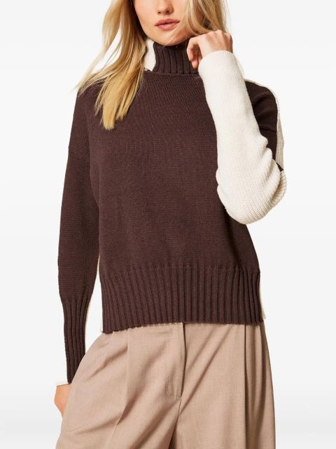 TWINSET roll-neck sweater - Brown - zdjęcie produktu nr 2