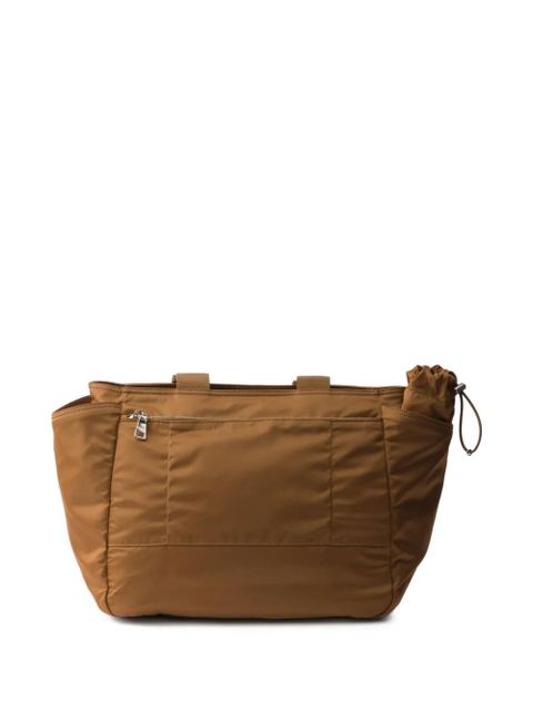 Prada logo-plaque tote bag - Brown - zdjęcie produktu nr 2