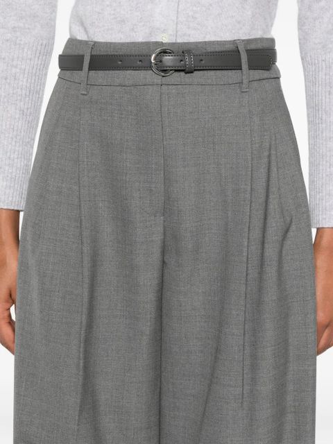 Max Mara pleated-front belted trousers - Grey - zdjęcie produktu nr 2