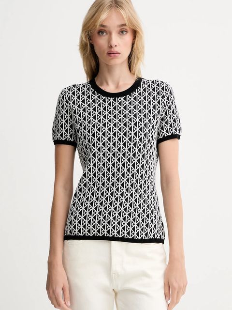 Calvin Klein t-shirt damski kolor czarny LV044D313G - zdjęcie produktu nr 1