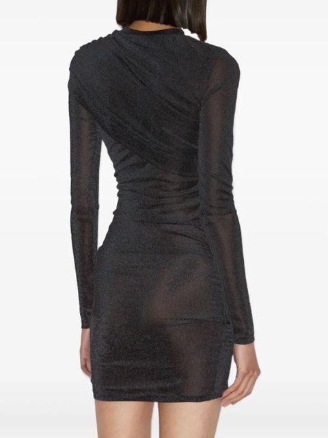 MARANT ÉTOILE Denise draped long-sleeve mini dress - Grey - zdjęcie produktu nr 2