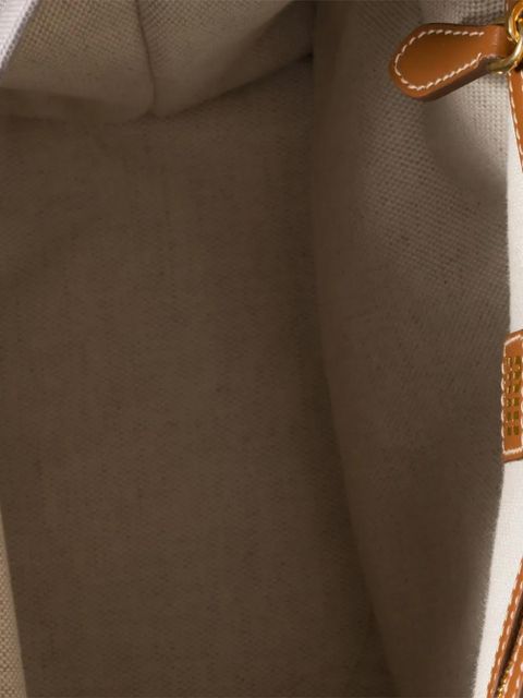 Miu Miu leather-trimmed flap backpack - Grey