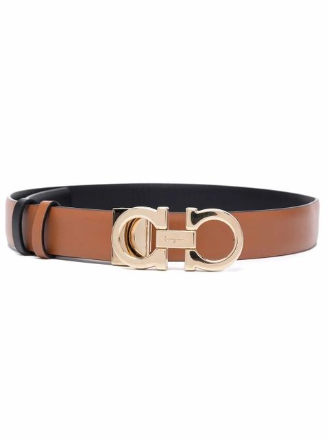 Ferragamo Gancini-buckle reversible belt - Brown - zdjęcie produktu nr 1