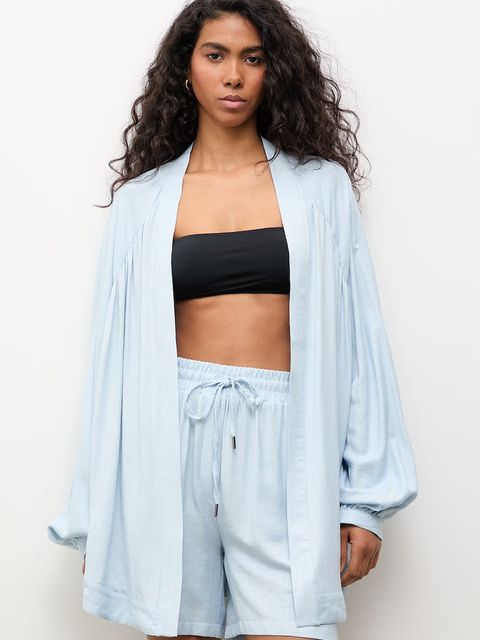 Answear.LAB komplet codzienny damski z dodatkiem lnu