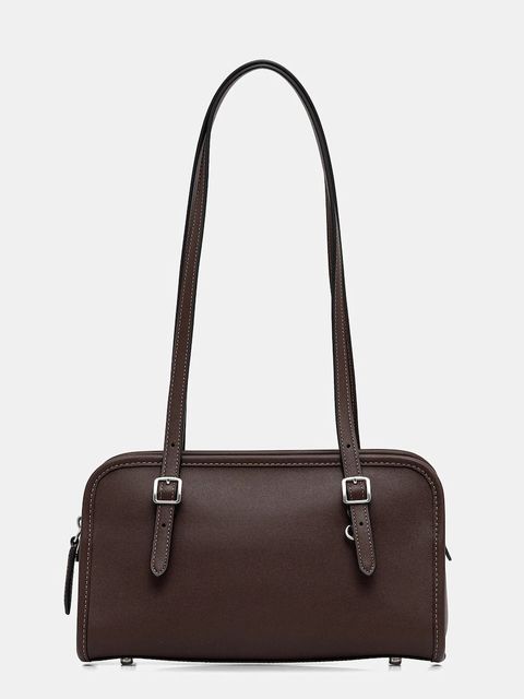Coach torebka skórzana Glovetanned leather swing kolor brązowy CM565 - zdjęcie produktu nr 1