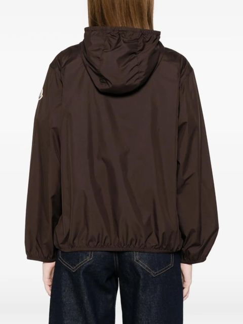 Moncler hooded bomber jacket - Brown