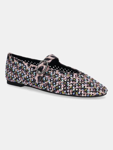 Kurt Geiger London baleriny zamszowe Mayfair Ballet Flat kolor różowy 2656357289 - zdjęcie produktu nr 1