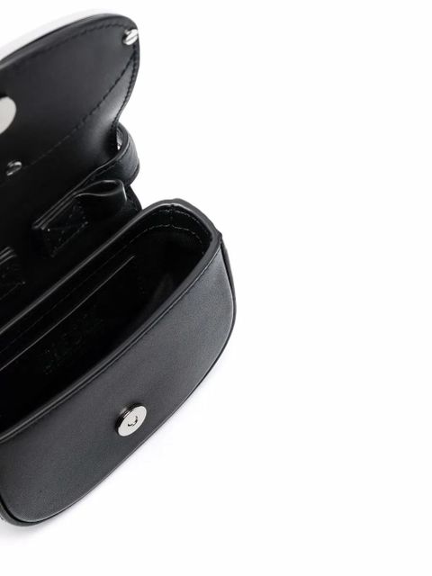 Diesel 1DR XS leather crossbody bag - Black