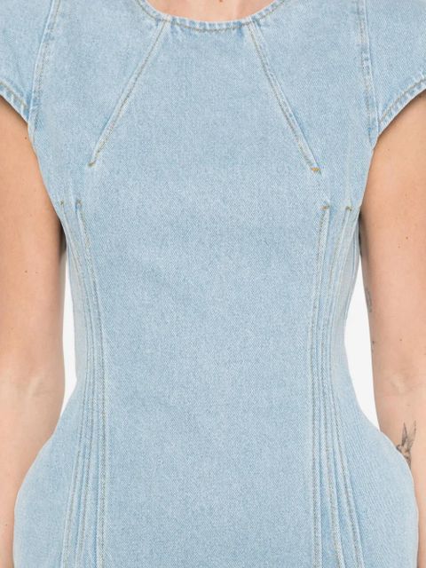 Magda Butrym panelled mini dress - Blue