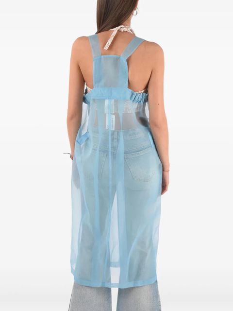 Maison Margiela sheer sleeveless midi day dress - Blue