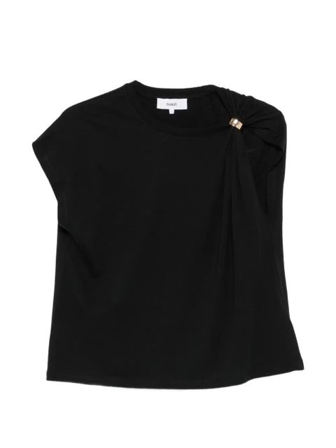 Ba&Sh Allia gathered-detail T-shirt - Black - zdjęcie produktu nr 1