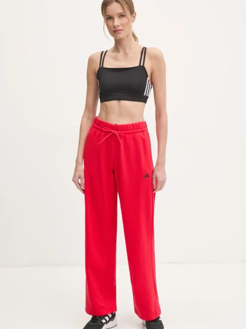 adidas spodnie dresowe Essentials kolor czerwony gładkie JI6051