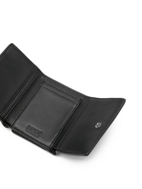 Diesel Biscotto logo-plaque wallet - Black