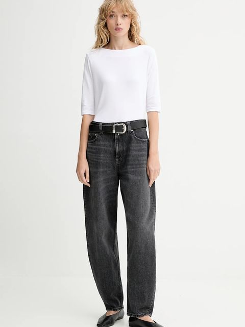 Calvin Klein t-shirt bawełniany damski kolor biały LV044C217G - zdjęcie produktu nr 2