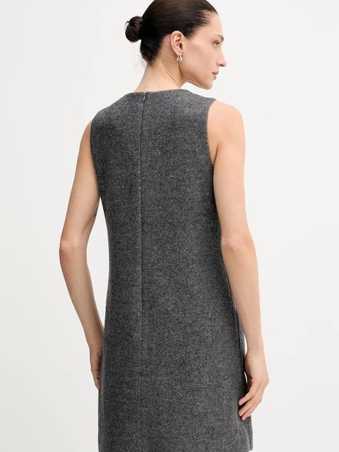 Marc O'Polo sukienka z dodatkiem wełny kolor szary mini prosta 510607721393