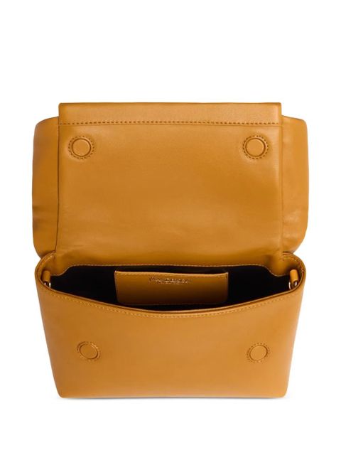 JW Anderson medium Twister leather tote bag - Brown