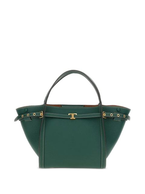 Tod's small leather shopping tote bag - Green - zdjęcie produktu nr 1