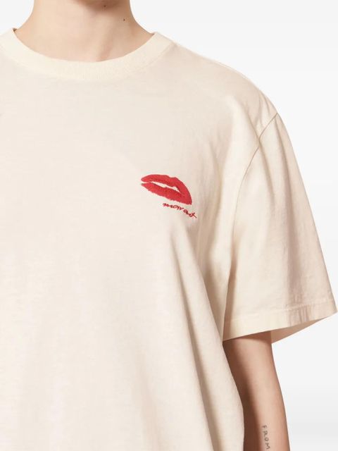 MARANT ÉTOILE Zewel embroidered T-shirt - Neutrals