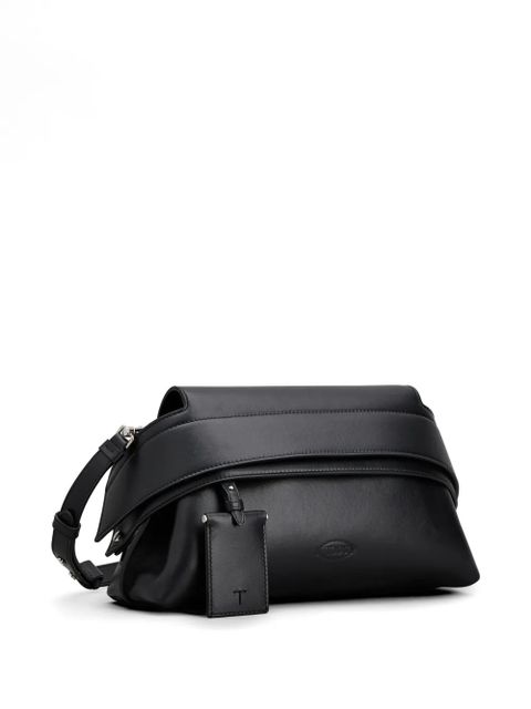 Tod's Tod's Wave flap shoulder bag - Black