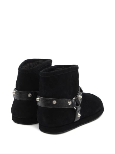 Balenciaga Alaska studded-strap soft boots - Black