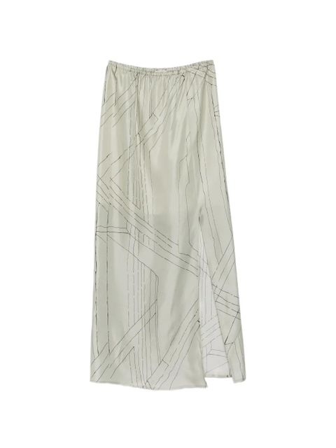 Alysi graphic-print slit skirt - Green - zdjęcie produktu nr 1