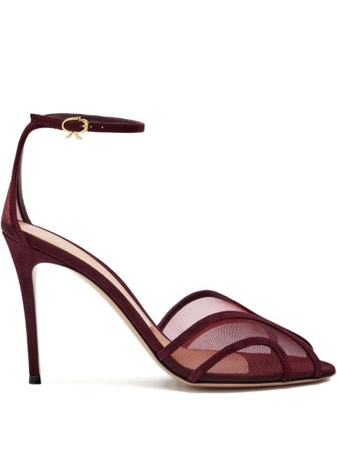 Gianvito Rossi 95mm peep-toe sandals - Red - zdjęcie produktu nr 1