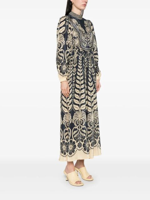 FARM Rio Ainika Tropical maxi dress - Blue