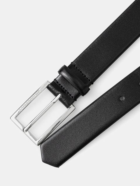 Karl Lagerfeld pasek skórzany damski kolor czarny A4W33132 - zdjęcie produktu nr 2