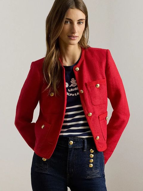 Lauren Ralph Lauren żakiet damski lniany - zdjęcie produktu nr 1