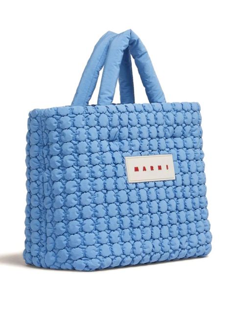 Marni padded tote bag - Blue