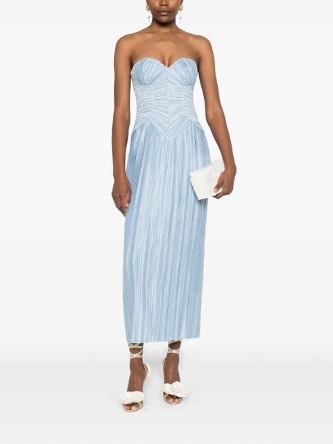 Cult Gaia sweetheart pleated dress - Blue - zdjęcie produktu nr 2