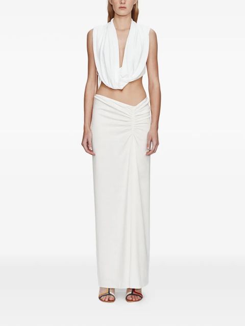 Christopher Esber Interlock Jersey Drape top - White - zdjęcie produktu nr 2