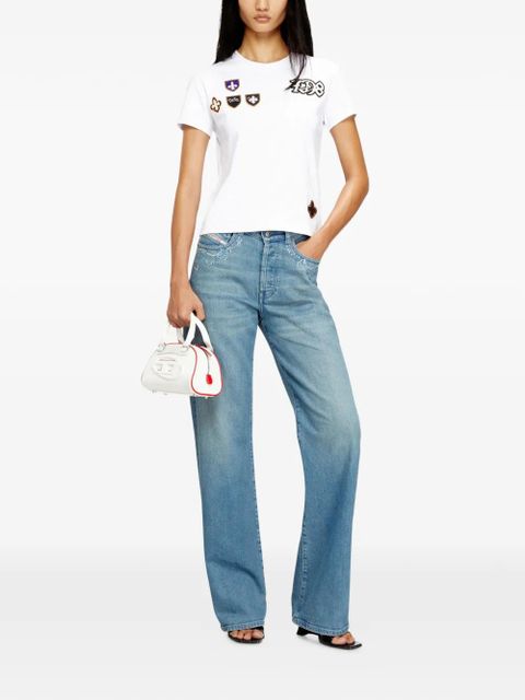Diesel T-ILA-CP appliqué T-shirt - White
